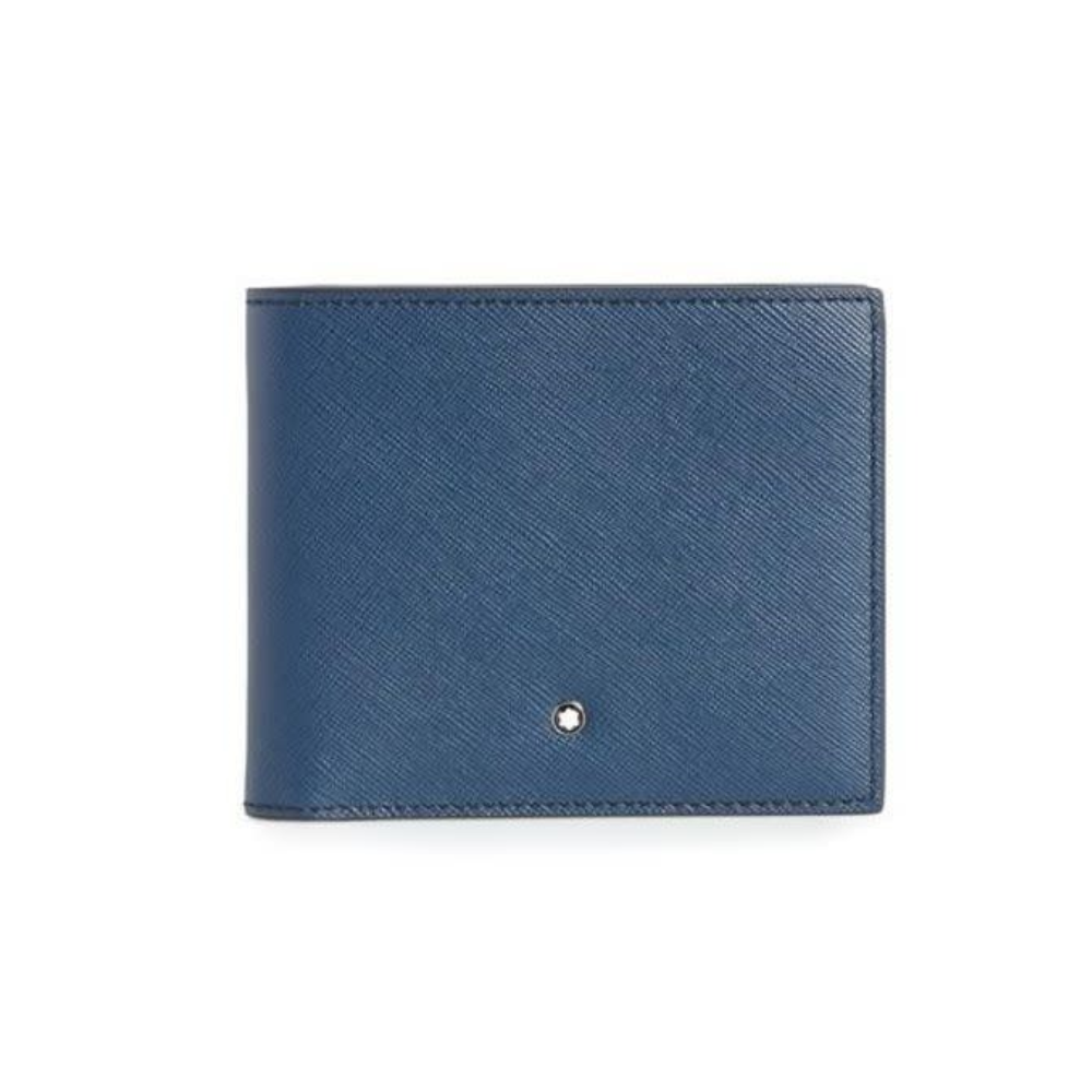 Indigo Leather 6 Card Sartorial Wallet