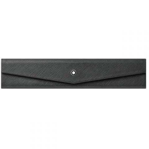 MON01028 - LTHR SARTORIAL PEN POUCH BLK