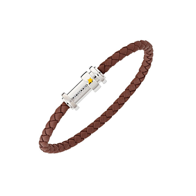 MON01177 - BRACELET LPP BROWN LEA 63 LEATHER SS