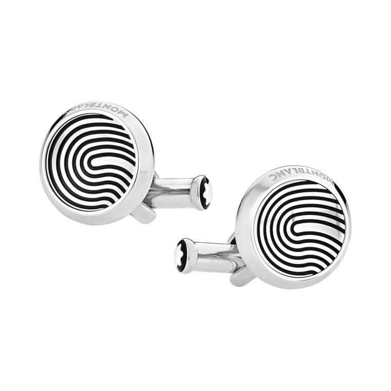 MON01182 - CUFFLINKS SARTORIAL FINGERPRINT STEEL