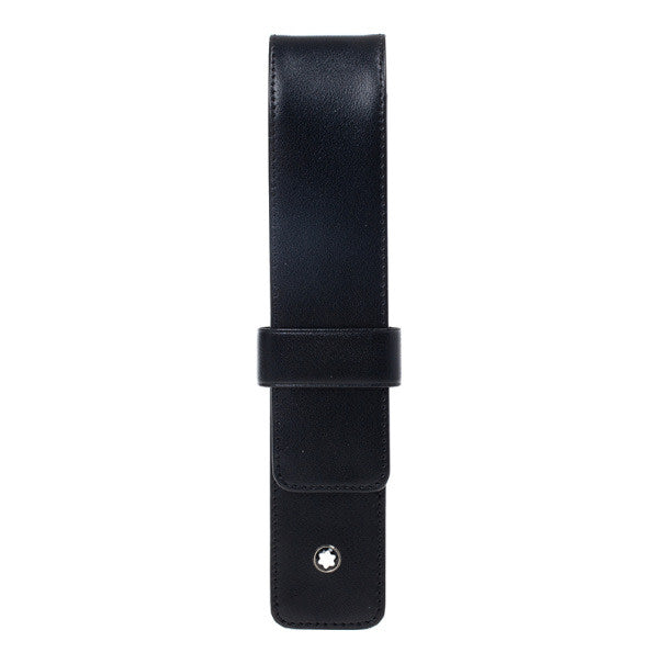 Black Leather Siena Pen Pouch