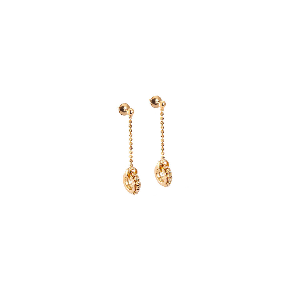 18k Yellow Gold Dora Drop Earrings
