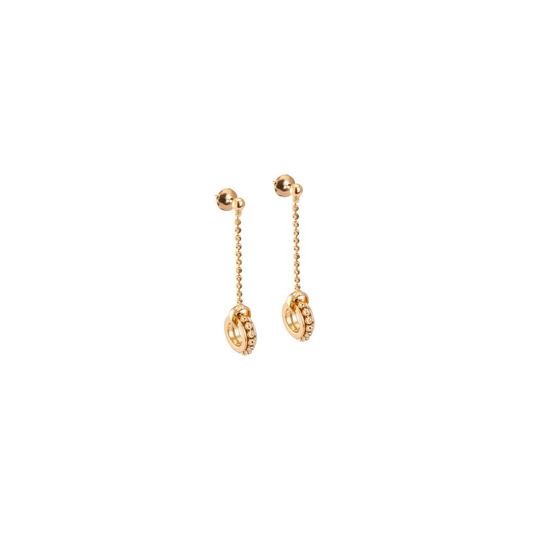 18k Yellow Gold Dora Drop Earrings