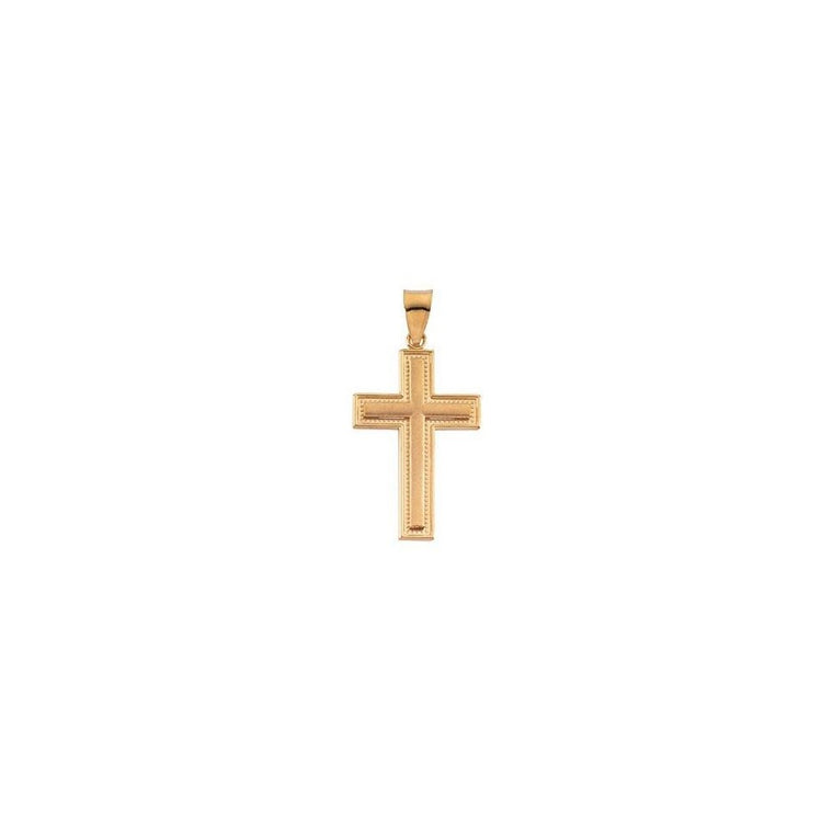 14k Yellow Gold Cross Pendant