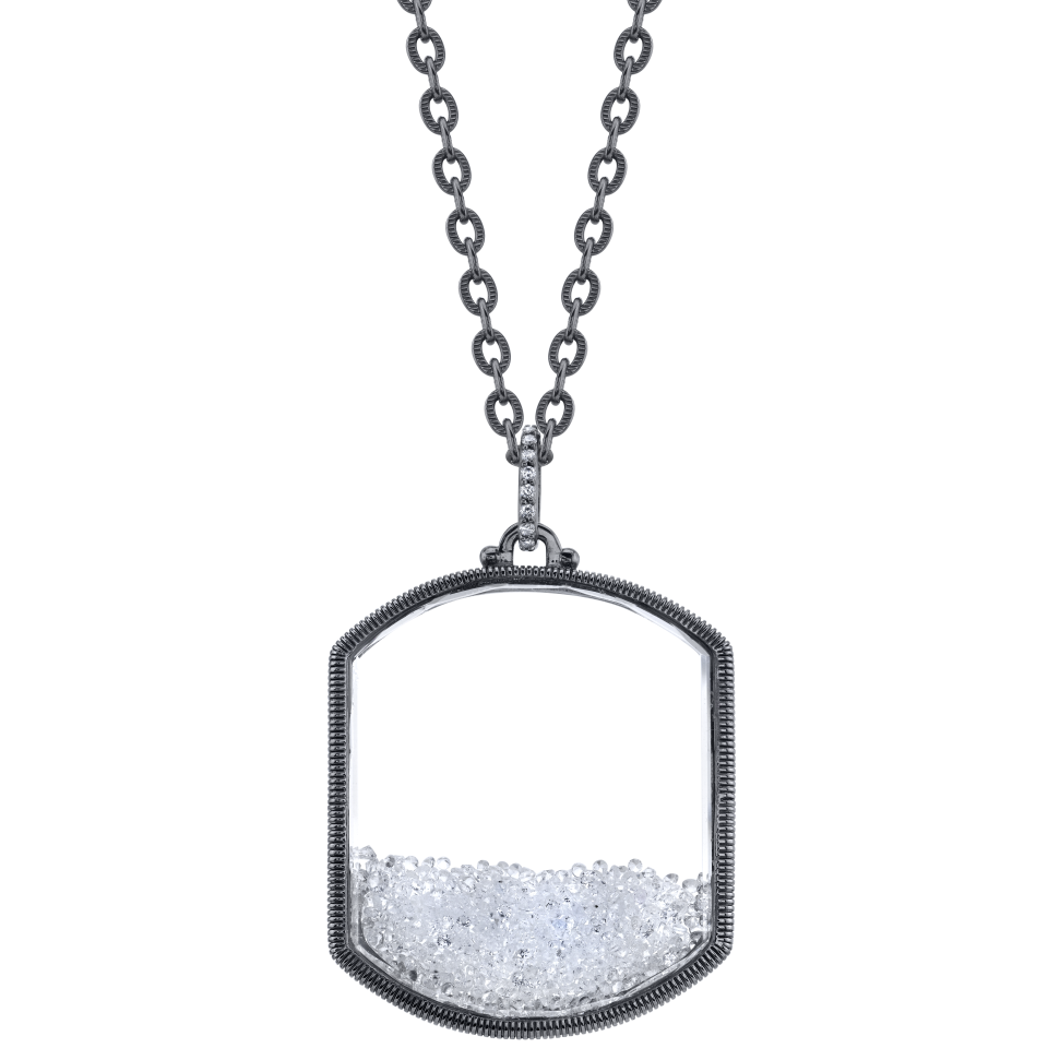 Necklace with moving stone 2025