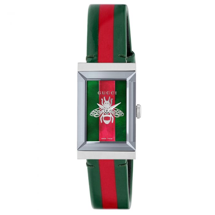 G-Frame Quartz Ladies Watch - Red & Green Bee Dial