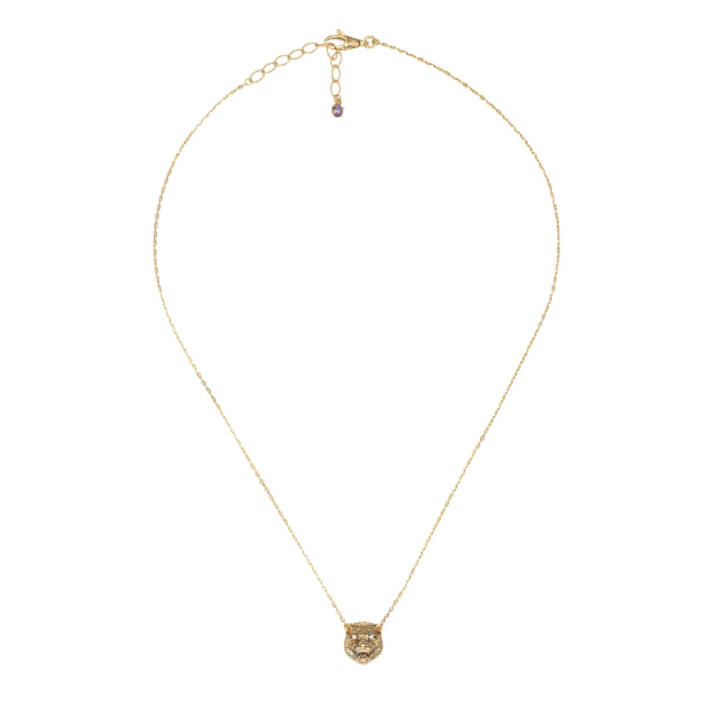 Le Marche Des Merveilles Necklace With Topaz Amethyst & Diamonds (18k Yellow Gold)