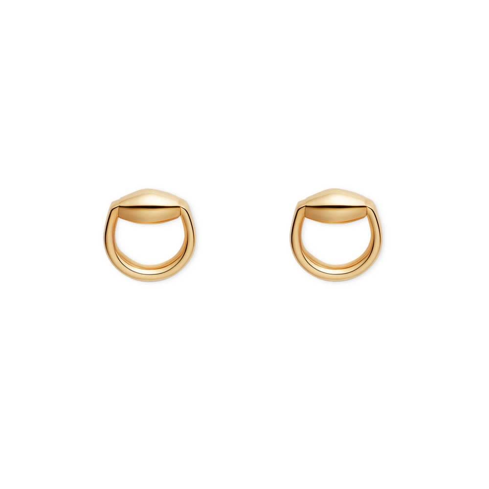 Horsebit Small Stud Earrings (18k Yellow Gold)