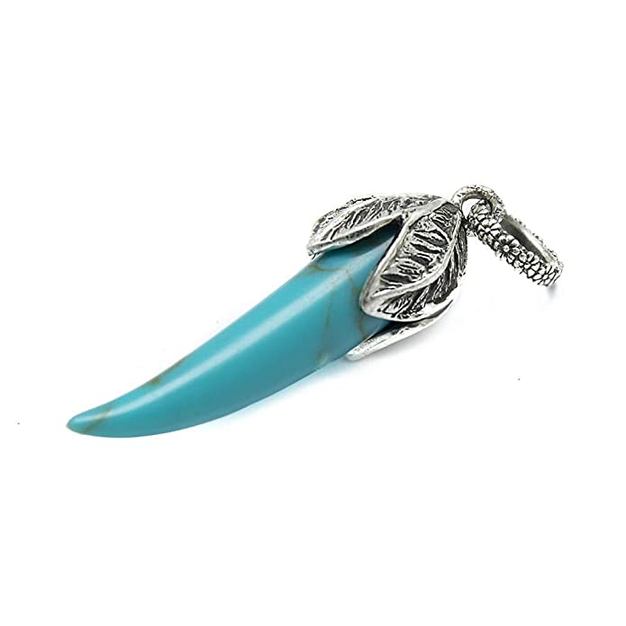 Anger Forest Turquoise Horn Charm (sterling Silver)