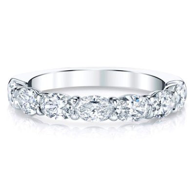 Platinum Oval Diamond (1.98ct) 5 Stone Band