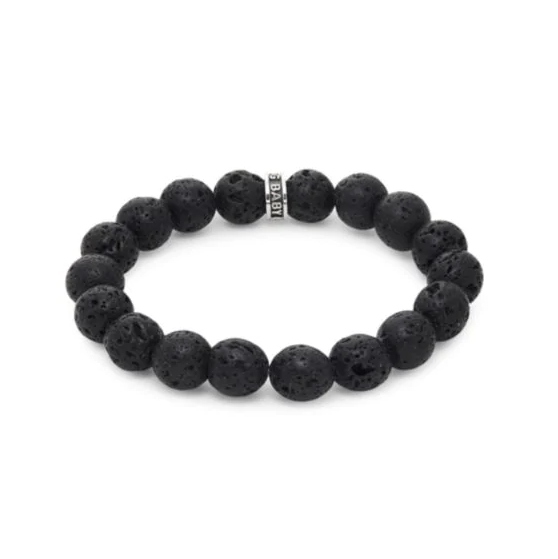 KIN01004 - 8MM LAVA ROCK BRACELET