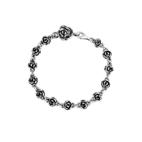 KIN01036 - ROSE MOTIF CHAIN BRACELET